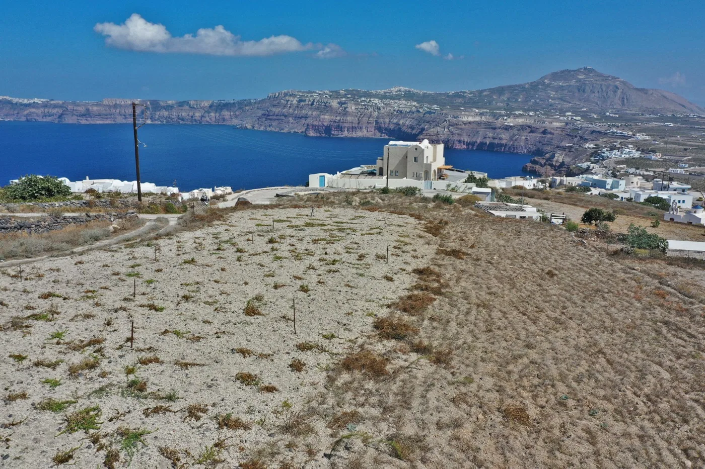 Sea-View 2,880 m² Plot of Land for Sale in Santorini, Cyclades