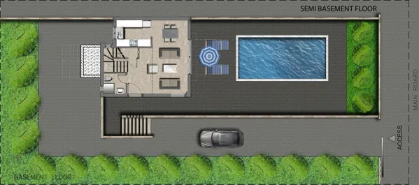 Semi Basement Floor Plan