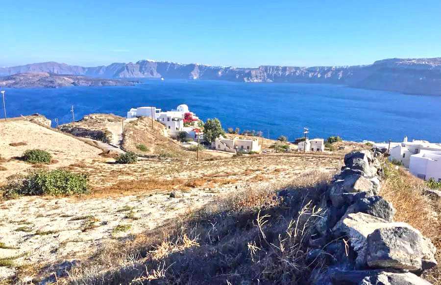 Sea-View 4,400 m² Land for Sale in Santorini, Cyclades