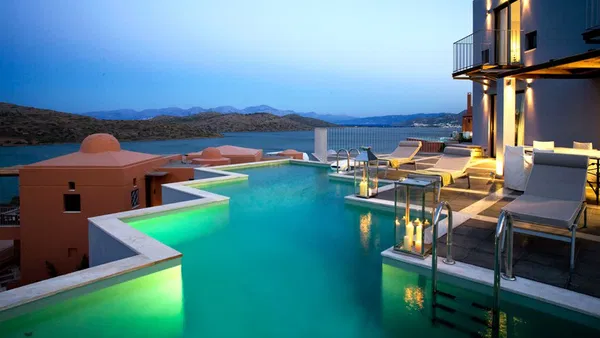 Sea View 450 m² Villa with Three Bedrooms for Rent in Elounda, Agios Nikolaos