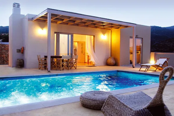 Three-Bedroom Sea View Villa for Rent in Agios Georgios Lasithi, Oropedio Lasithiou — photo 5