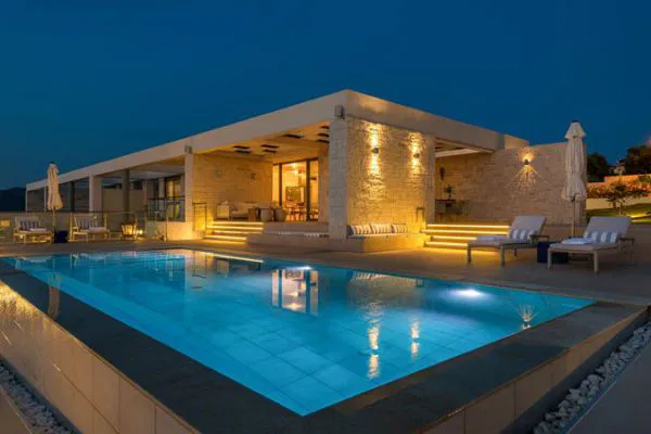 Four-Bedroom Sea View Villa for Rent in Kalathas, Akrotiri with Air conditioning