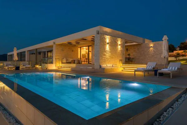 Four-Bedroom Sea View Villa for Rent in Kalathas, Akrotiri with Air conditioning