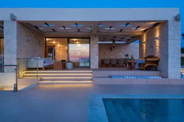Four-Bedroom Sea View Villa for Rent in Kalathas, Akrotiri with Air conditioning — photo 3