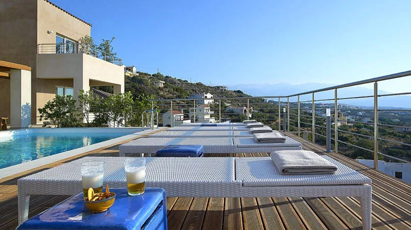 Three-Bedroom Sea-View Villa for Rent in Kokkino Chorio, Apokoronas
