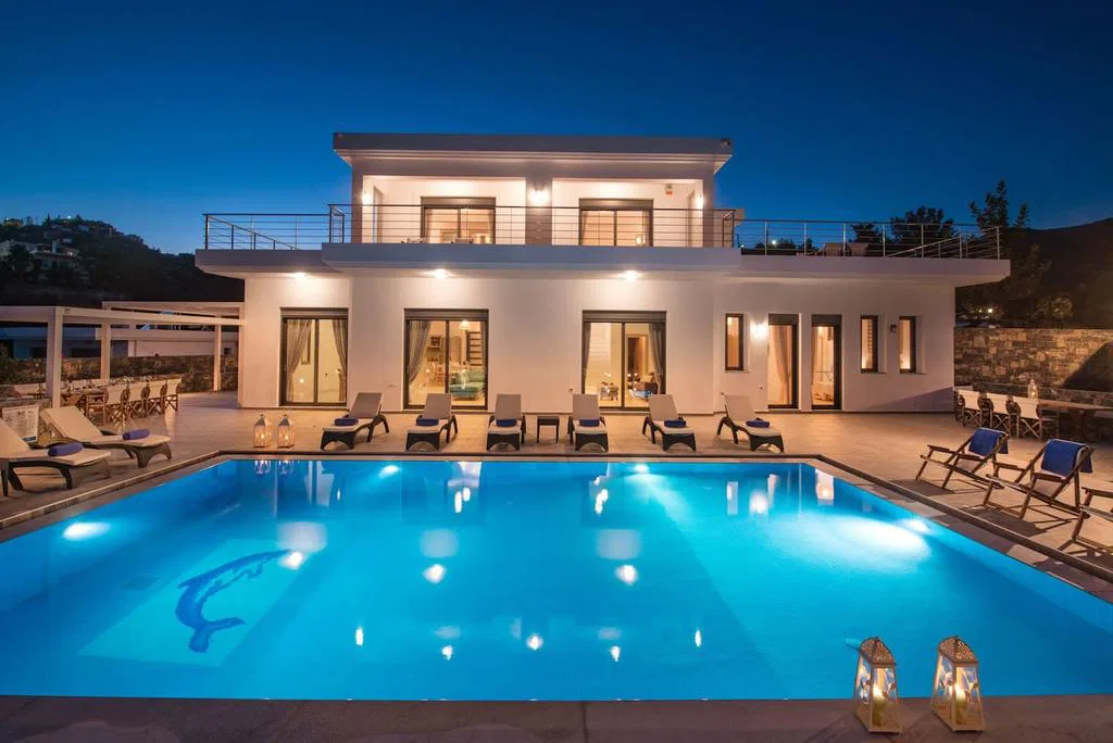 Five-Bedroom Sea-View Villa for Sale in Agios Nikolaos, Lasithi