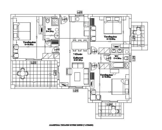Plan Apartment 3 Persons
