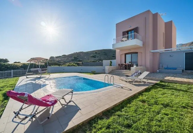 Nine-Bedroom Sea View Villa for Sale in Triopetra, Agios Vassilios