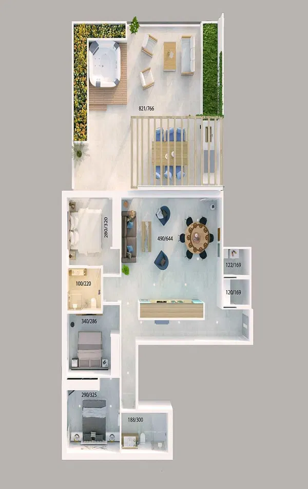 Sea-View 119 m² Apartment with Three Bedrooms for Sale in Kalyves, Apokoronas — photo 3