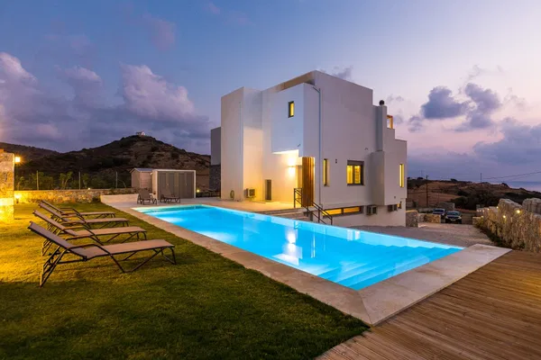 Contemporary Four-Bedroom Villa for Sale in Triopetra, Agios Vassilios