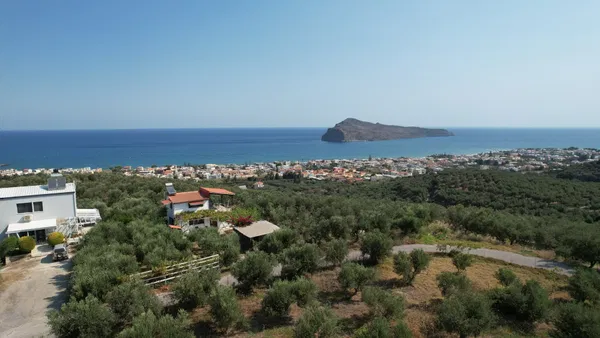 Sea-View 10,498 m² Plot for Sale in Agia Marina, Chania