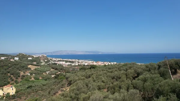 Sea-View 3,200 m² Plot for Sale in Agia Marina, Chania