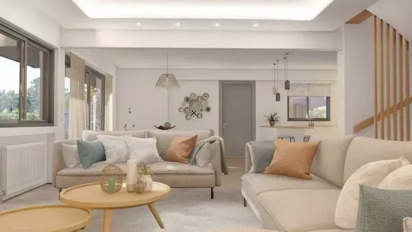 Five-Bedroom Villa for Sale in Kalyvia Thorikou, Lagonisi with Autonomous heating system