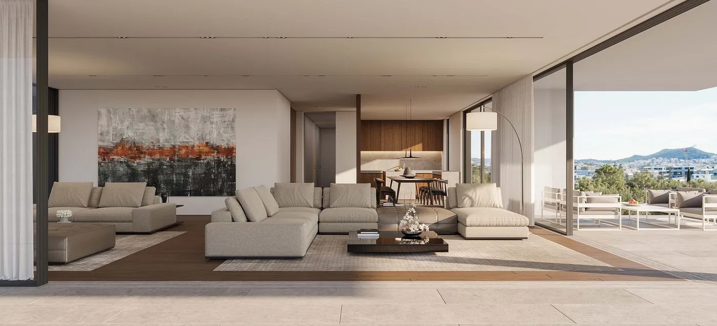 164 m² Three-Bedroom Sea View Apartment for Sale in Voula, Athens Southern suburbs