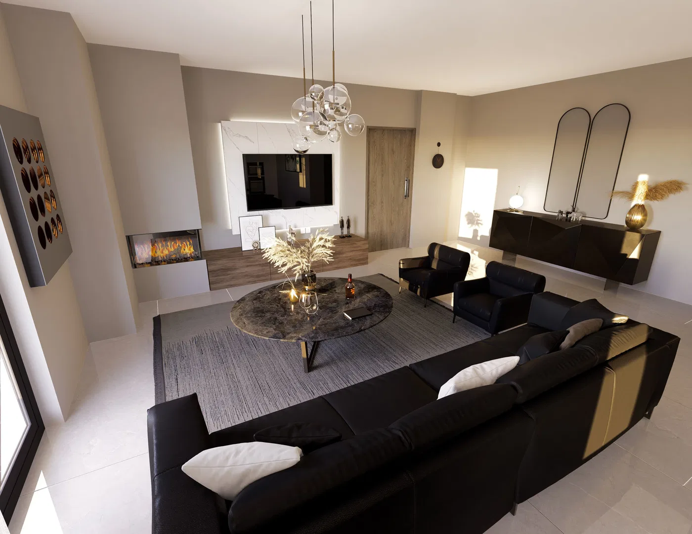 Three-Bedroom Apartment for Sale in Nea Smyrni, Athens Southern suburbs with Energy efficient fireplace