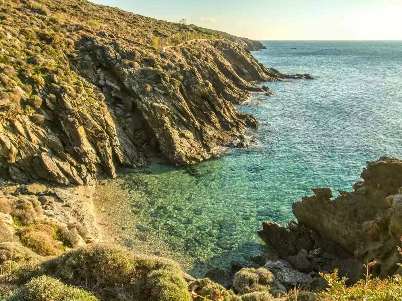 Seafront 30,000 m² Plot of Land for Sale in Andros, Cyclades
