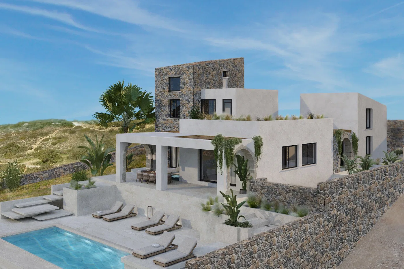 Sea-View Six-Bedroom Villa for Sale in Rethymnon