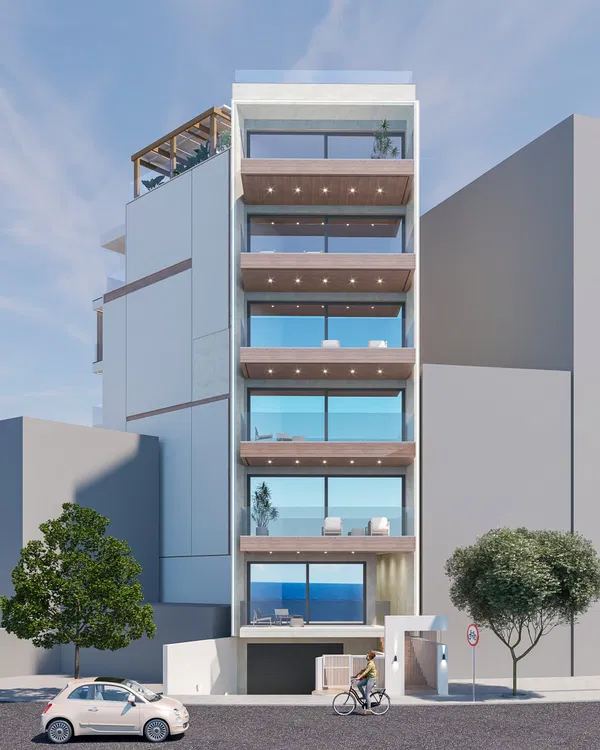 Sea View 130 m² Apartment with Three Bedrooms for Sale in Nea Chora, Chania