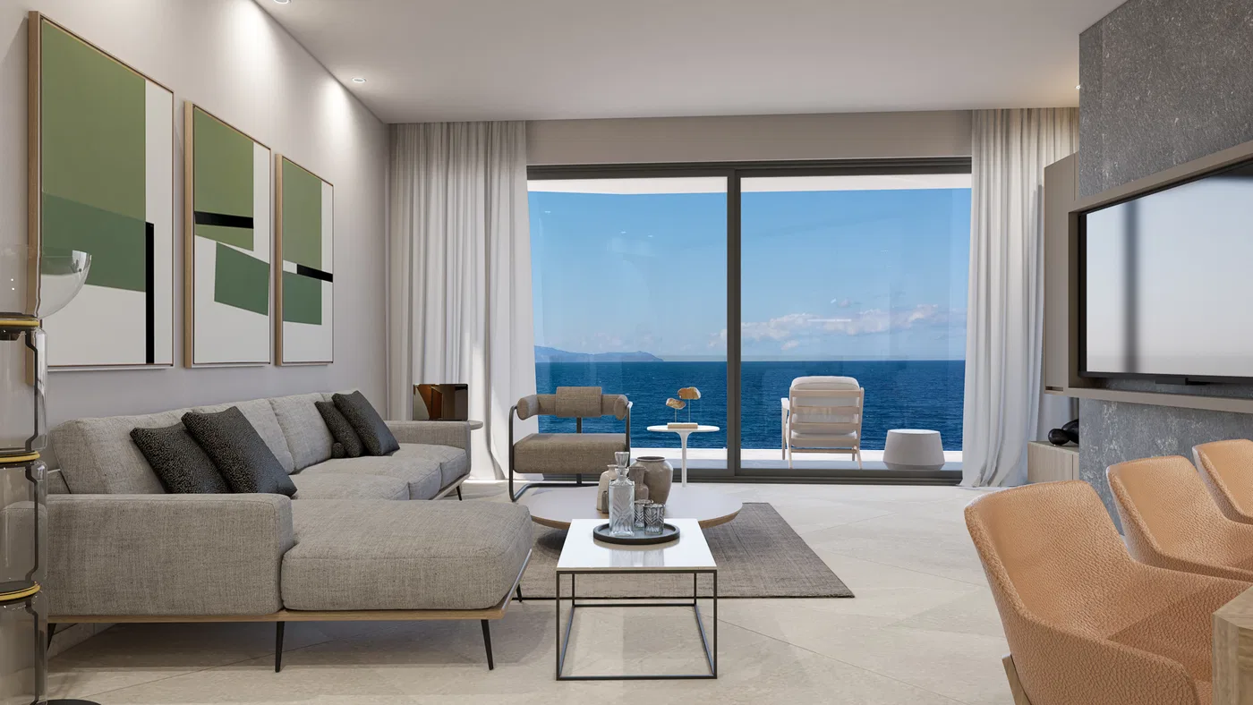 Sea-View Three-Bedroom Apartment for Sale in Nea Chora, Chania