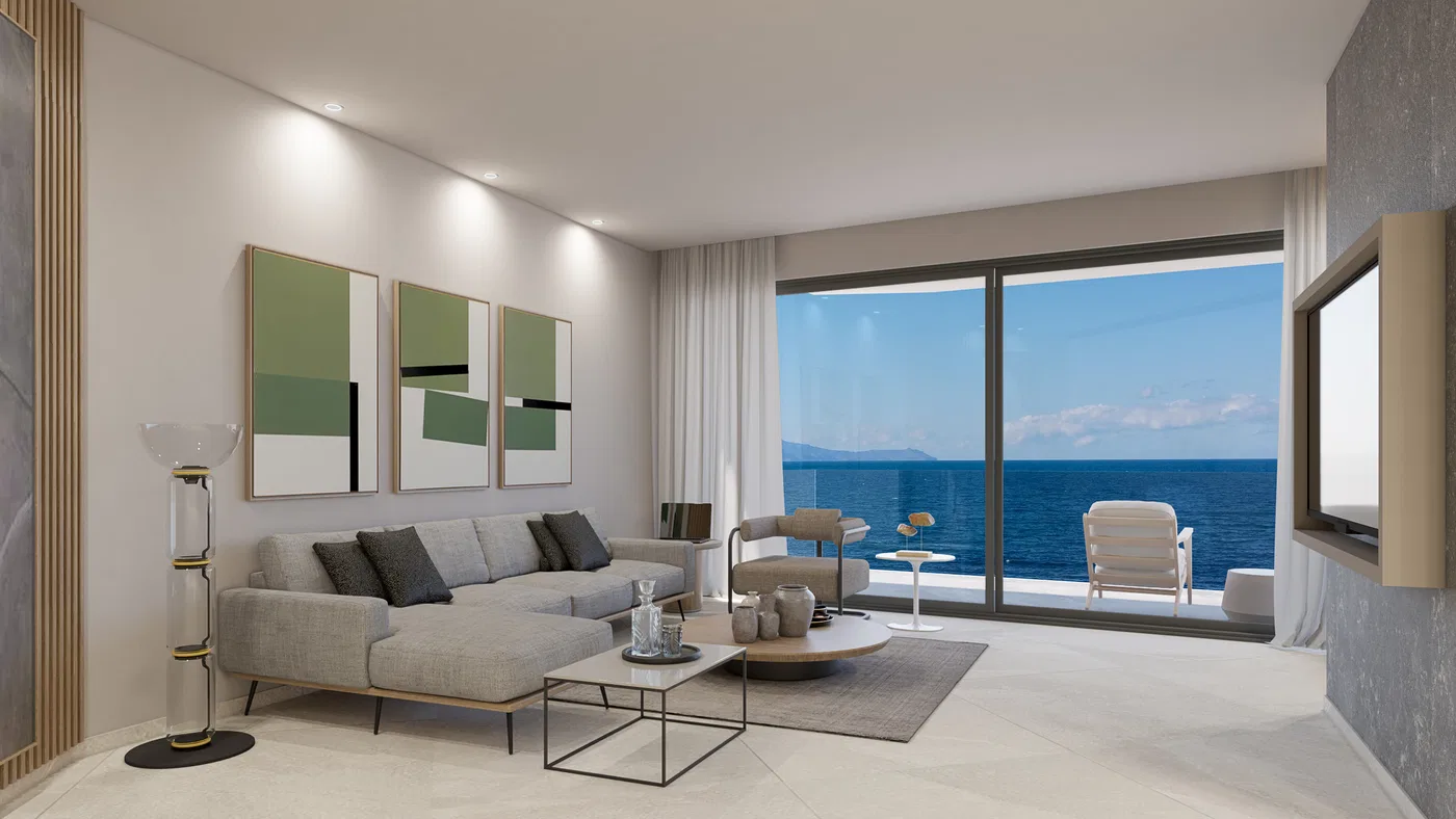 Three-Bedroom Sea View Apartment for Sale in Nea Chora, Chania