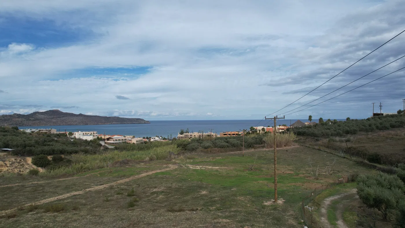 Sea-View 9,437 m² Land for Sale in Agia Marina, Chania