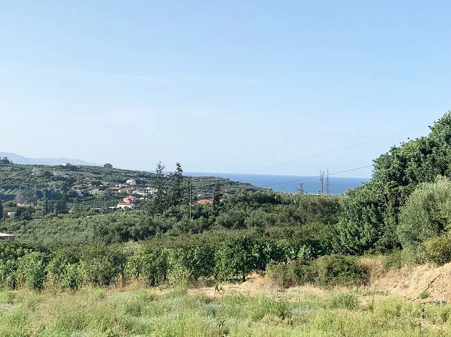 Seafront 1,000 m² Plot of Land for Sale in Modi, Platanias